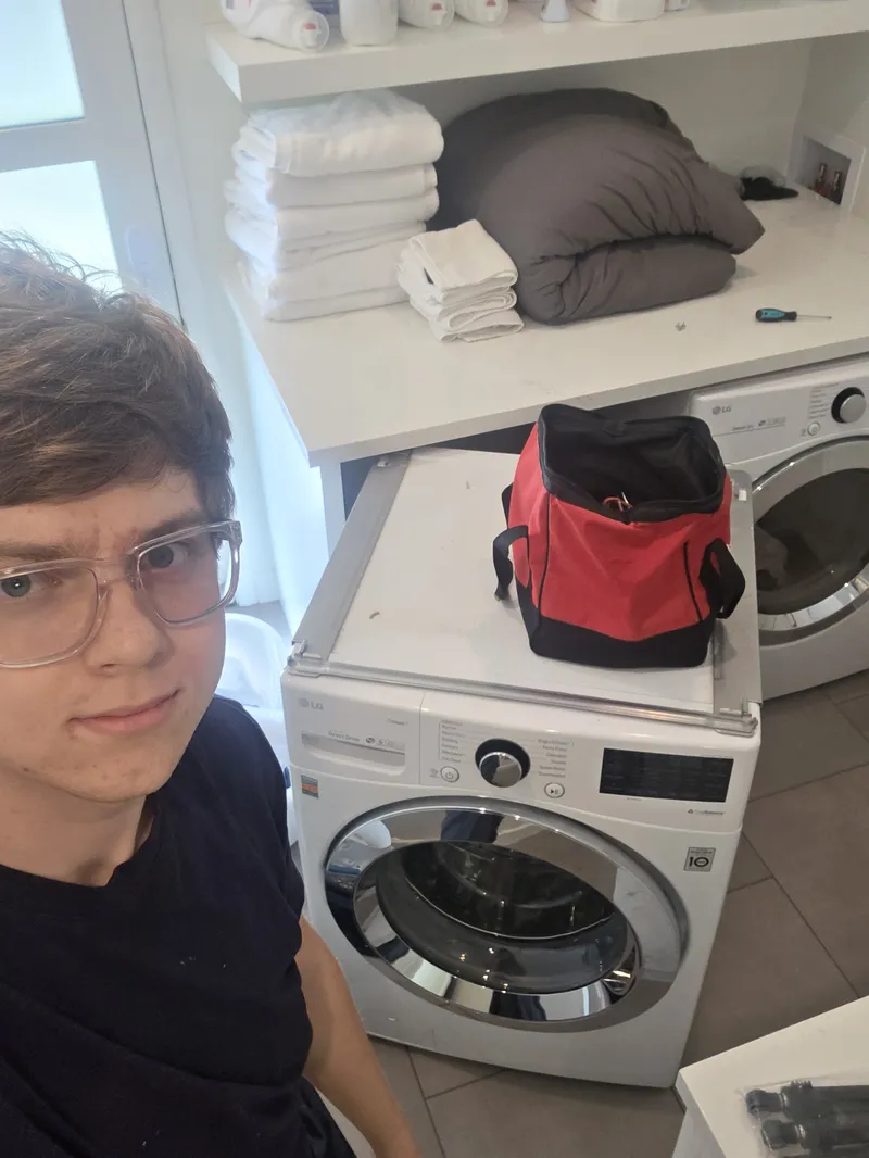Appliance technician LG washer dryer repair